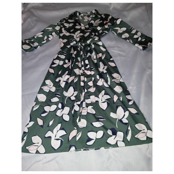 Hobbs London  Cut From Effortless Cotton Val Printed Dress  Size 2 - Picture 6 of 15